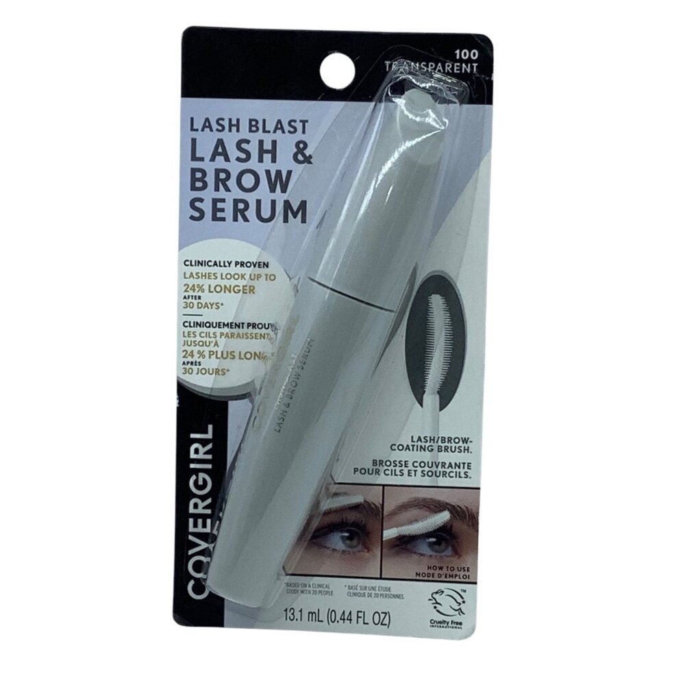 Covergirl Lash Blast Lash & Brow Serum Mascara 13.1 ML Transparent NEW .44 Oz.